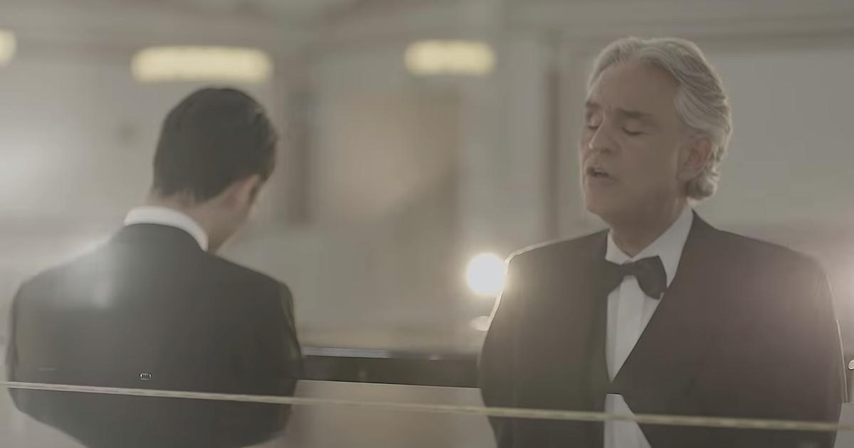Andrea Bocelli chante en duo avec Matteo, son fils de 20 ans, pour la première fois dans la vidéo “Fall on Me”