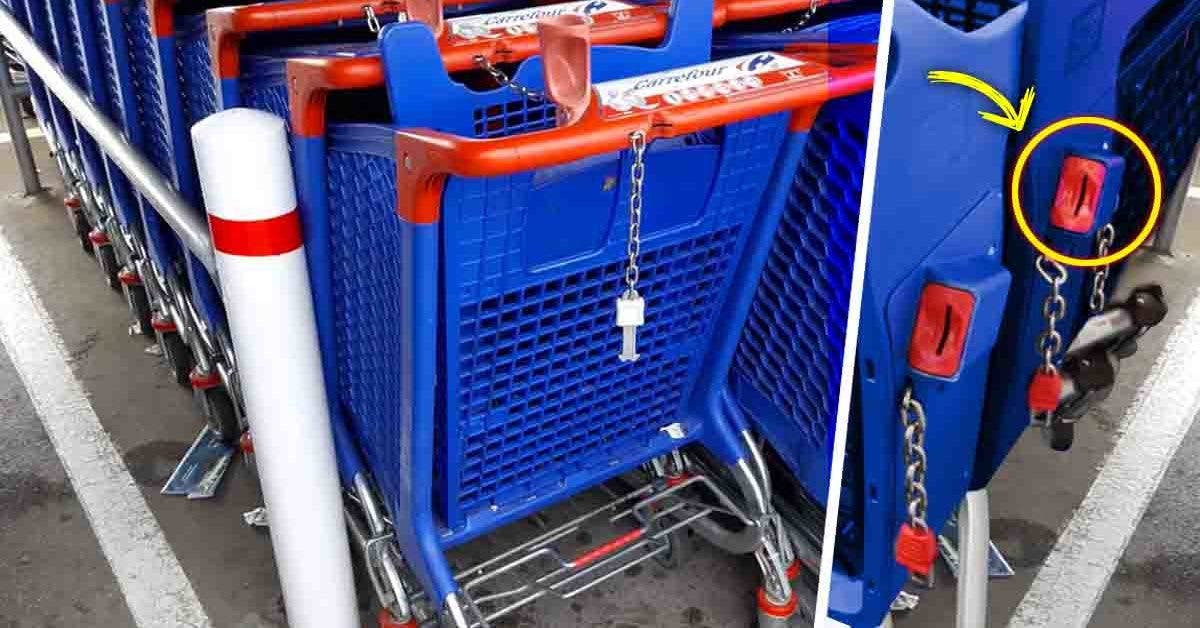 Voici comment débloquer un caddie de supermarché sans monnaie, ni jeton