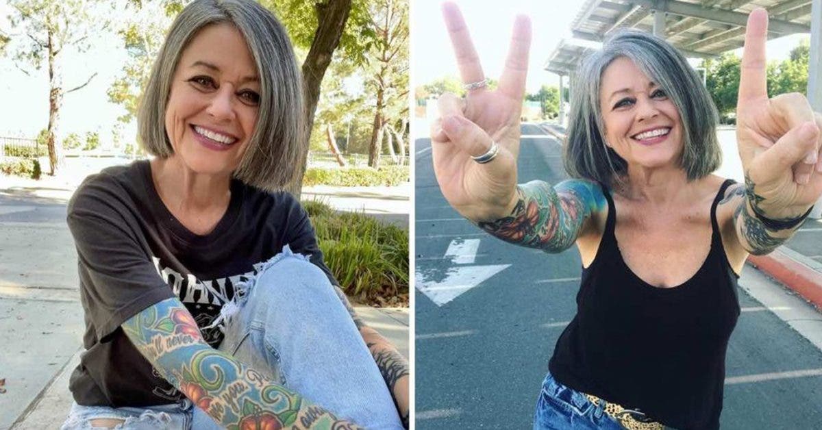 Critiquée parce qu’elle s’habille comme une ado, cette femme de 56 ans s’affiche fièrement sur les réseaux sociaux (Photos)