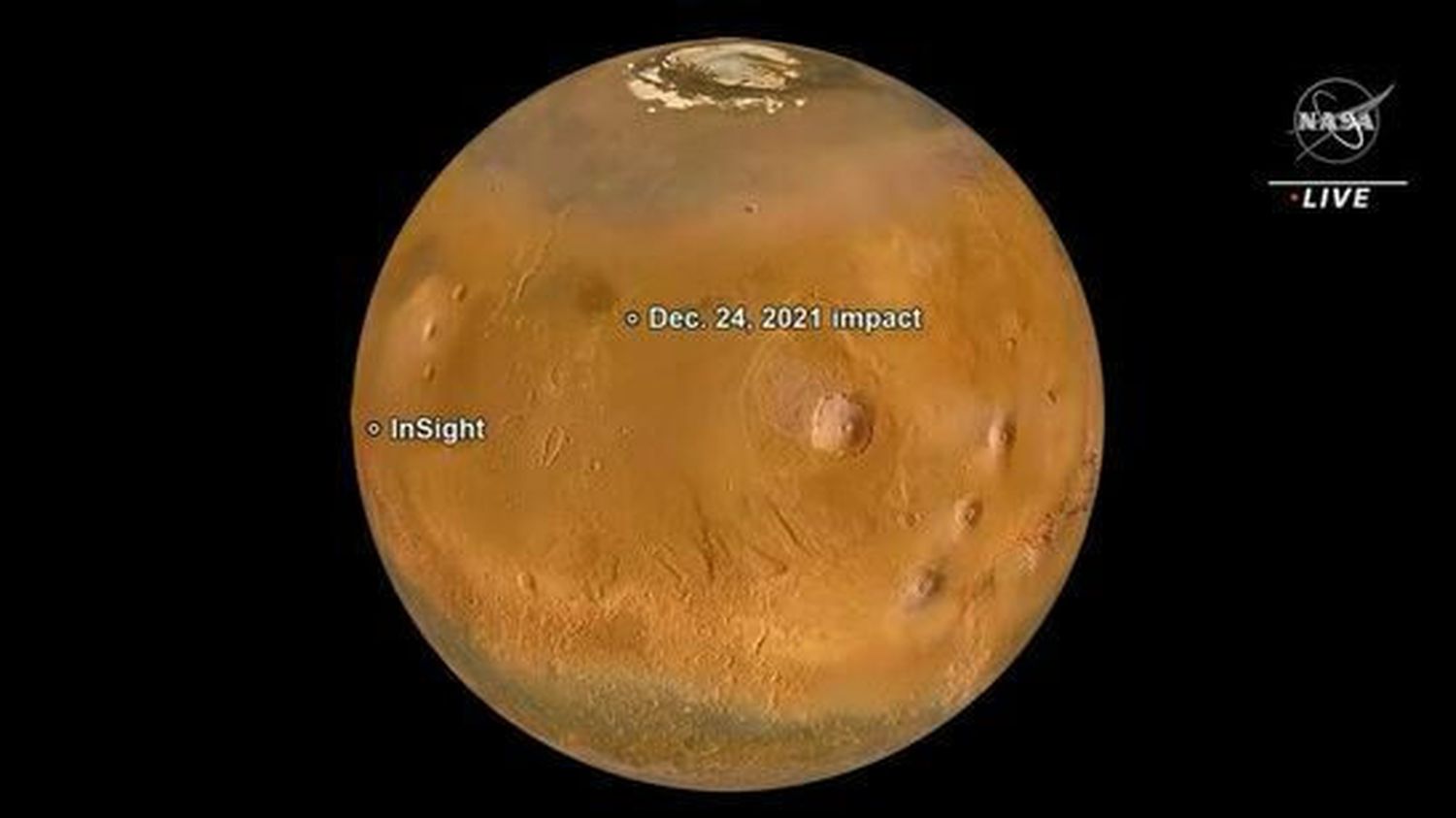 Espace : une météorite de plusieurs centaines de tonnes s’est écrasée sur Mars, annonce la Nasa