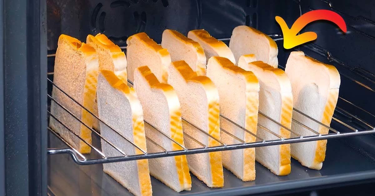 Pourquoi faut-il mettre les tranches de pain entre les grilles du four ? L’astuce méconnue qui facilite la vie